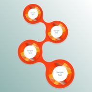 colorful round diagram infographics N14