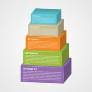 Infographic design with rectangles