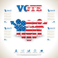 Politics vote election day infographics N2