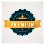 Flat vector label