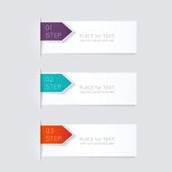 Vector colorful text box trendy colors N7