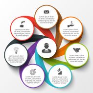 Vector circle infographic N56