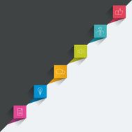 Timeline Step by step template Infographic N3