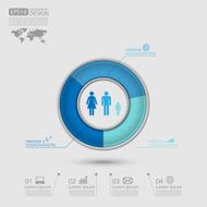 Vector circle infographic N57