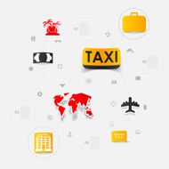 Set of summer tourism icons N405