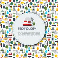 Modern industrial flat infographic background N12