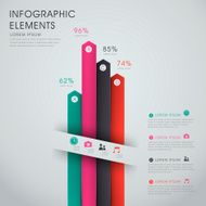 abstract bar chart infographics N7