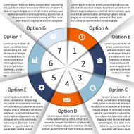 Modern vector info graphic for business project N148
