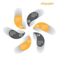 Infographic design template with paper tags N79