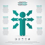 Business management strategy or human resource infographic N37