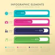 abstract bar chart infographics N8