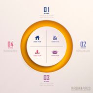 abstract 3d ring infographics N3