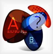 Abstract option infographic - glass round shapes N5