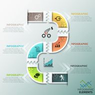 Modern infographics options banner N428