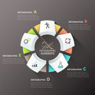 Modern infographics options banner N430