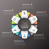 Modern infographics options banner N431