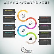 Modern infographics options banner N435