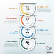 Modern infographics options banner N436