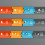 Infographics design template Business concept with 4 options N22