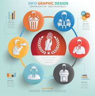 News concept info graphic design clean vector N2