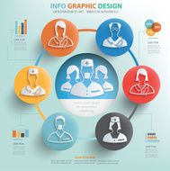 Doctor concept info graphic design clean vector N2