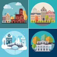 City and Town Buildings Landscapes
