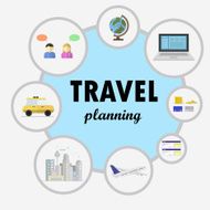 Image with travel plans
