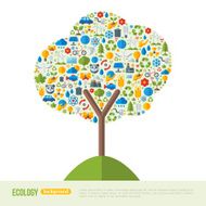Eco Friendly Green Energy Concept vector illustration