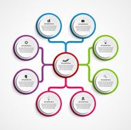 Infographic design organization chart template N2