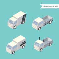 Set of isometric vans