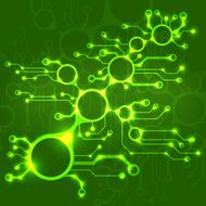 Ðbstract circuit board techno background EPS10 vector illustration