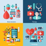 Medical concept with infographic elements