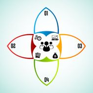Modern business style options banner Vector illustration
