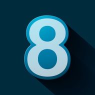 Volume icons number eight N3