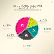 abstract pie chart infographics N10