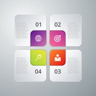 Vector illustration infographics four options N74