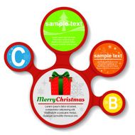 infographics merry Christmas options banner