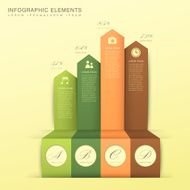 abstract bar chart infographics N9