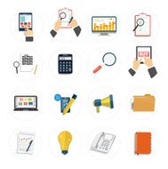 Set of various financial service items N5