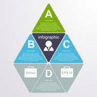 Abstract paper infographic Design elements