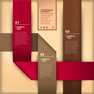 abstract 3d origami paper infographics N5