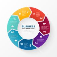 Vector circle arrows infographic Template for cycle diagram graph presentation N5