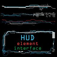 concept futuristic virtual graphic touch user interface HUD N6