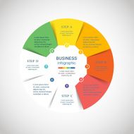 Vector circle infographic N60