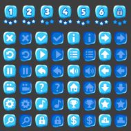 Ice game and levels buttons
