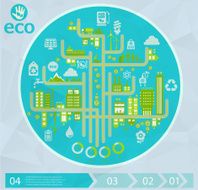 Eco city infographics N3