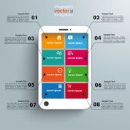 White Smartphone 8 Options Infographic
