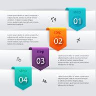 Vector colorful info graphics for your business presentations N198