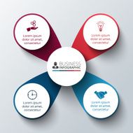 Vector circle infographic N61