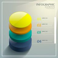 abstract 3d color tower infographics N2